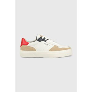 Kožené sneakers boty Pepe Jeans YOGI hnědá barva, PMS30929