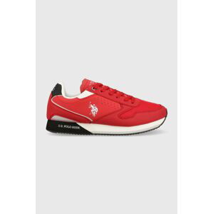 Sneakers boty U.S. Polo Assn. NOBIL červená barva