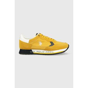 Sneakers boty U.S. Polo Assn. CLEEF žlutá barva