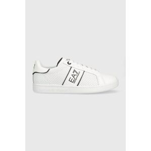 Kožené sneakers boty EA7 Emporio Armani bílá barva, X8X102 XK258 D611