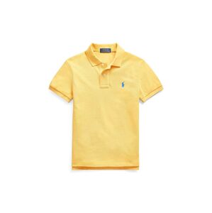 Dětská bavlněná polokošile Polo Ralph Lauren žlutá barva