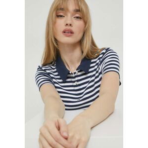 Polo tričko Tommy Jeans tmavomodrá barva