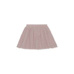 Dětská bavlněná sukně Konges Sløjd růžová barva, mini