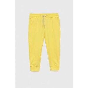 Dětské kalhoty Mayoral žlutá barva, hladké