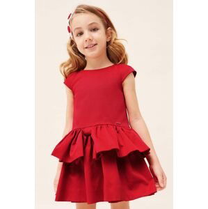 Dívčí šaty Mayoral červená barva, mini