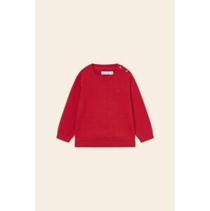 Dětský bavlněný svetr Mayoral červená barva, lehký
