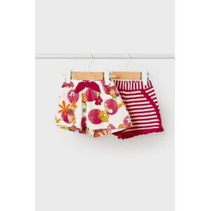Kojenecké šortky Mayoral 2-pack růžová barva, vzorované