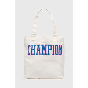 Bavlněná kabelka Champion bílá barva
