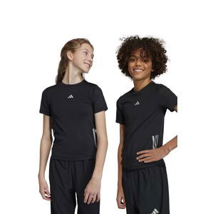 Dětské tričko adidas U RUN 3S černá barva