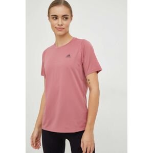 Běžecké tričko adidas Performance Run Icons růžová barva