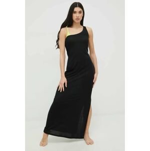 Plážové šaty Calvin Klein černá barva