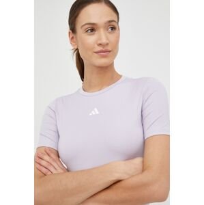 Tréninkové tričko adidas Performance fialová barva