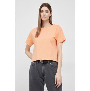 Bavlněné tričko Pepe Jeans Wimani oranžová barva