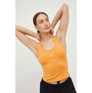 Tréninkový top Reebok Workout Ready oranžová barva