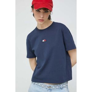 Tričko Tommy Jeans tmavomodrá barva