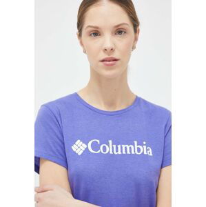 Tričko Columbia fialová barva