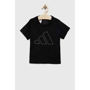 Dětské tričko adidas G TR-ES BL černá barva