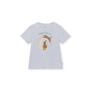 Dětské bavlněné tričko Konges Sløjd šedá barva, s potiskem
