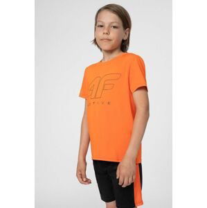 Dětské tričko 4F oranžová barva, s potiskem