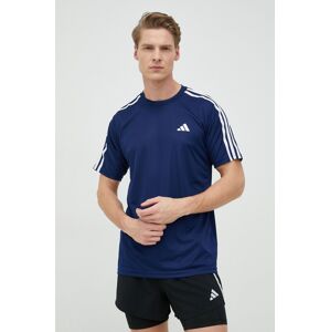 Tréninkové tričko adidas Performance Training Essentials tmavomodrá barva, s aplikací