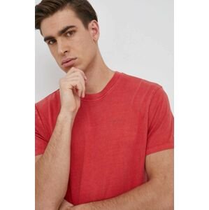 Bavlněné tričko Pepe Jeans Jacko červená barva