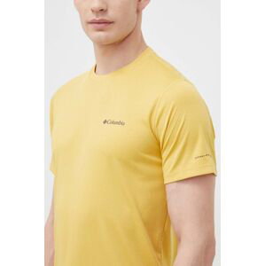 Sportovní tričko Columbia Zero Rules žlutá barva