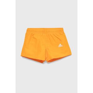 Dětské plavkové šortky adidas Performance HD7366 oranžová barva