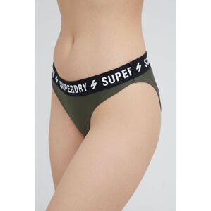 Plavkové kalhotky Superdry zelená barva