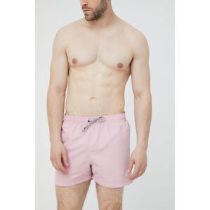 Plavkové šortky Pepe Jeans Remo D růžová barva