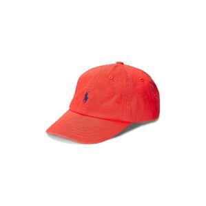 Bavlněná čepice Polo Ralph Lauren červená barva, hladká