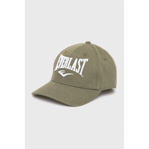 Bavlněná čepice Everlast zelená barva, s aplikací