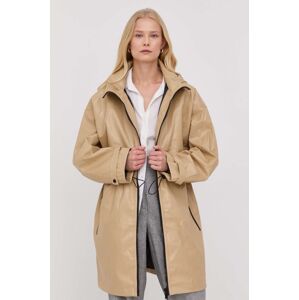 Parka MICHAEL Michael Kors dámská, béžová barva, přechodný