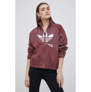 Bunda adidas Originals Adicolor HC7053 dámská, fialová barva, přechodná, HC7053-QUICRI