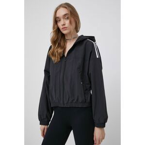 Bunda adidas Originals Adicolor HC2022 dámská, černá barva, přechodná, HC2022-BLACK