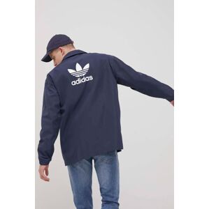 Bunda adidas Originals HD9770 pánská, tmavomodrá barva, přechodná, oversize