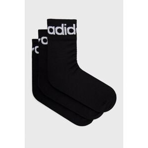 Ponožky adidas Originals (3-pack) černá barva, H32386-BLK/WHT