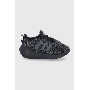Dětské boty adidas Originals Swift Run 22 El I GW8167 černá barva