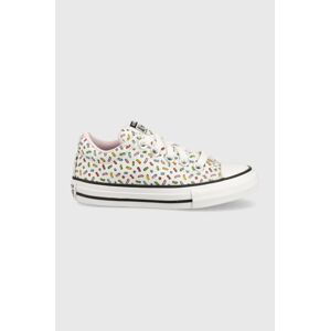 Dětské tenisky Converse Chuck Taylor All Star Street Sprinkled bílá barva