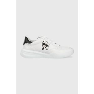 Kožené sneakers boty Karl Lagerfeld Kapri Run bílá barva