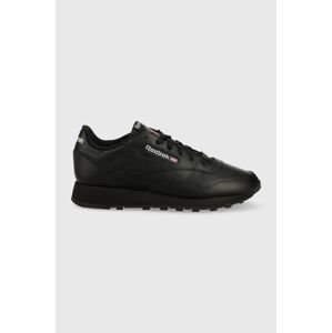 Kožené sneakers boty Reebok Classic CLASSIC LEATHER černá barva, GY0955.100008494