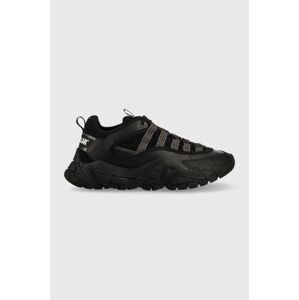 Kožené sneakers boty Caterpillar Vapor Web černá barva