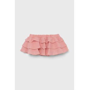 Dětská sukně Jamiks růžová barva, mini, áčková
