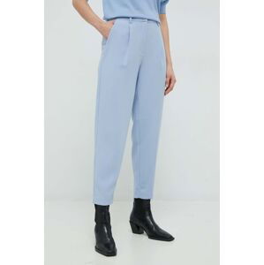Kalhoty Bruuns Bazaar dámské, jednoduché, high waist