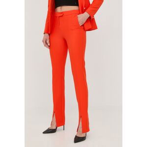 Kalhoty Morgan dámské, oranžová barva, fason cargo, high waist