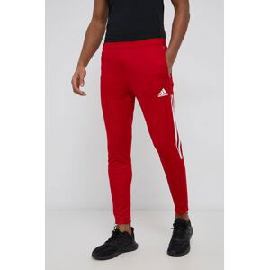 Tréninkové kalhoty adidas Performance GJ9869 pánské, červená barva, hladké