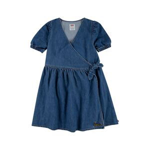 Dětské riflové šaty Levi's tmavomodrá barva, mini