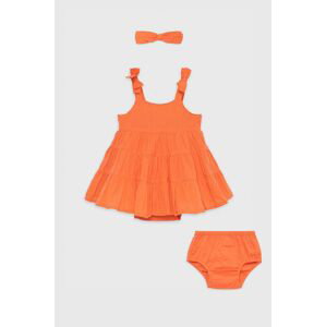 Dívčí šaty GAP oranžová barva, mini