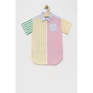 Dětské bavlněné šaty GAP mini, jednoduchý