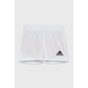 Dětské kraťasy adidas Performance GI7638 bílá barva, nastavitelný pas