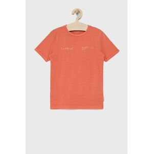 Dětské bavlněné tričko Tom Tailor oranžová barva, s potiskem